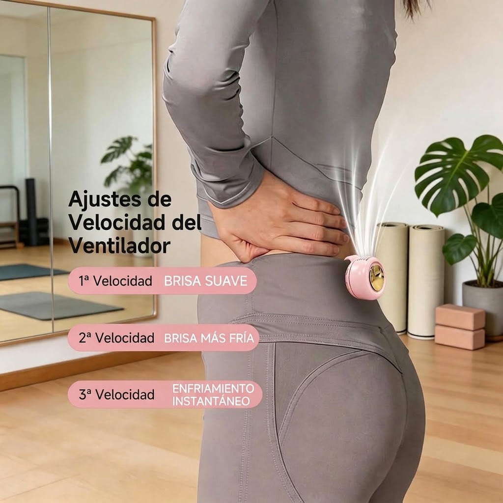Ventilador enganchado en la ropa con 3 velocidades